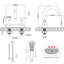 Robinet de salle de bain avec ensemble de drain Centreset-83378799