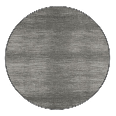 Machine Washable Solid Gray Area Rug
