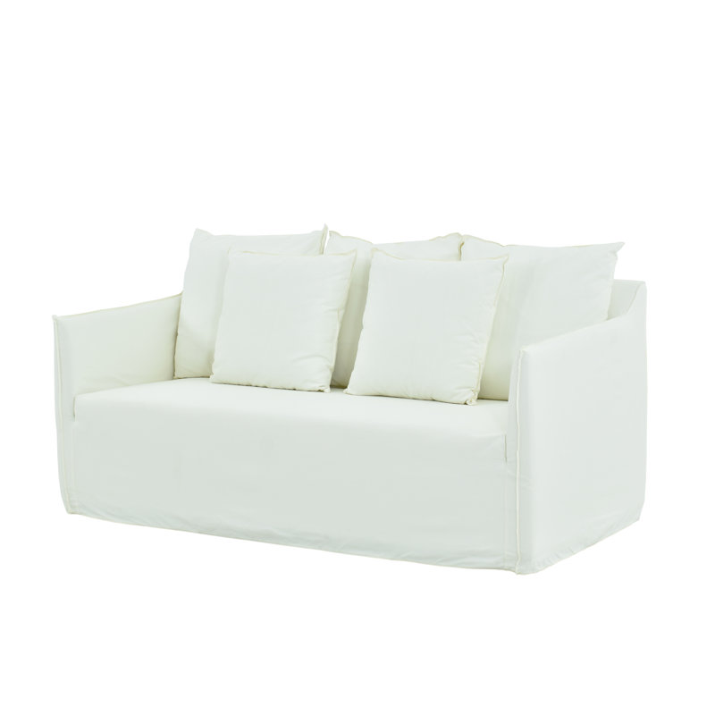 Canapé de patio Daphne Upholstery, Blanc