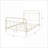 Full Size Metal Bed Frame with Spindle Headboard &amp; Footboard - White, Classic Elegance for Bedroom