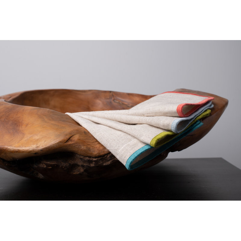 Demauria Clara Cocktail Napkin Set, Vibrant