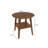 Nordic Style Minimalist Walnut-coloured Round Side Table