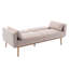 Accent Velvet Loveseat Sofa With Metal Feet Metal Sofa-752951314