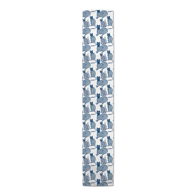 Chemin de table Blue Cat