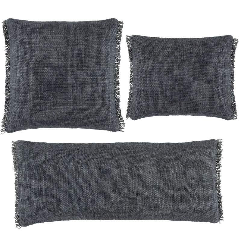 Griffin Linen Decorative Pillow, Granite, Pillow Cover Only - No Insert
