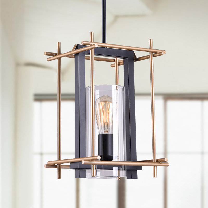 Luminaire suspendu rectangulaire 1 lumière