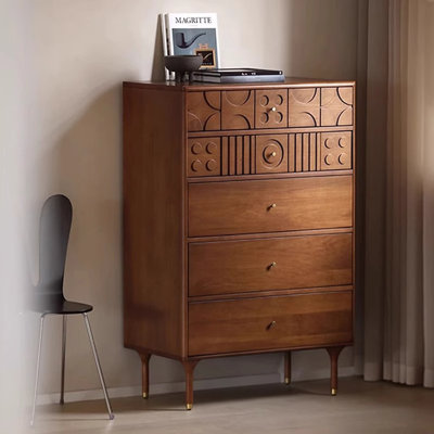 Medieval-style minimalist drawer storage cabinet