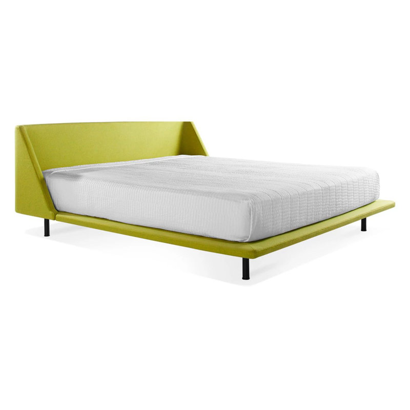 Nook Upholstered Bed, King, Edwards Navy Crossweave