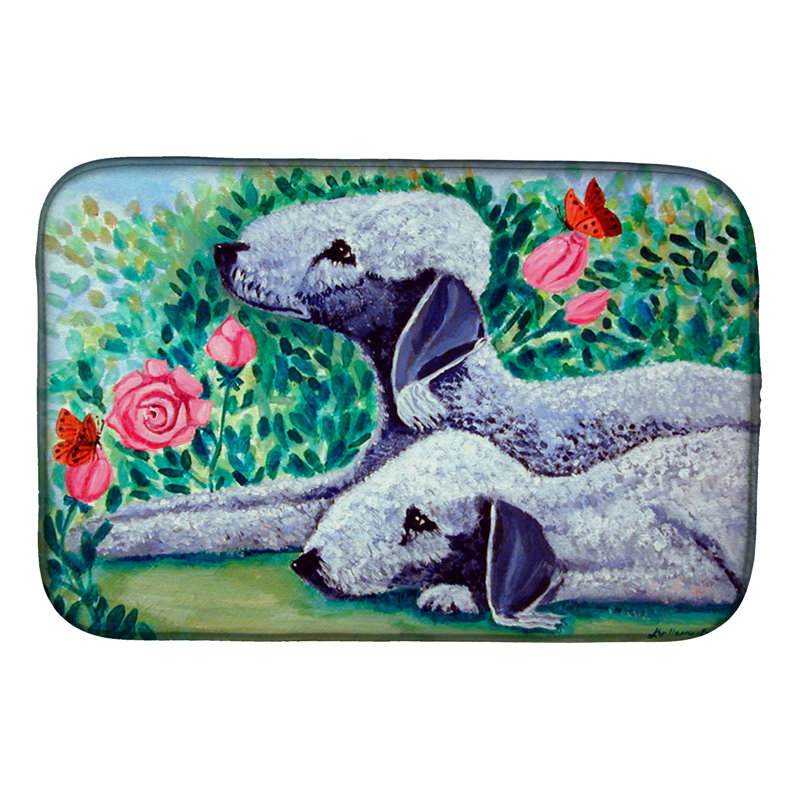 Tapis de séchage terrier bedlington