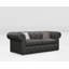 Melrose 3 Seater Leather Sofa Bed-118216855