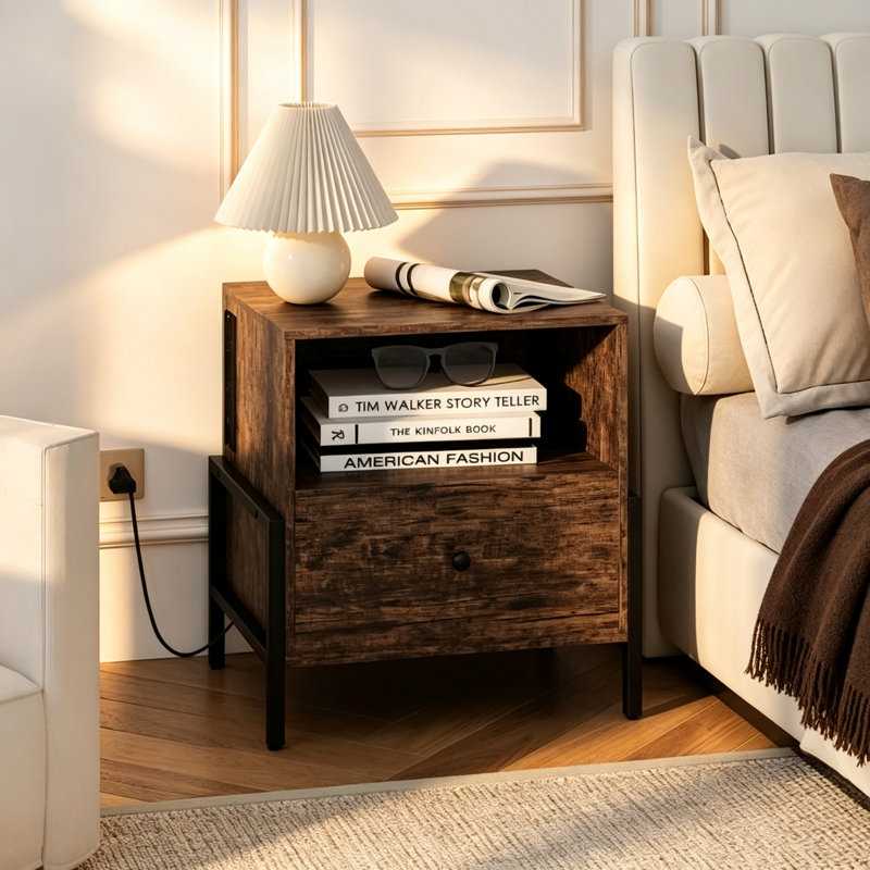 40 cm W Bedside Table