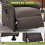 Fauteuil inclinable avec dossier épais, réglable de 110 ° à 160 °-1597159287