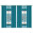 California King Size 9-Piece Turquoise Paisley Bedding & Curtain Set (Cal King) - Quilted Microfiber Bedspread + Sheer Curtains-117097381