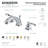 Kingston Brass Royale Two-Handle 3-Hole Deck Mount Widespread Bathroom Faucet with Retail Pop-Up Drain-29273490