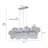 Baltser 10 - Light Dimmable Kitchen Island Bubble Glass Chandelier-523211245