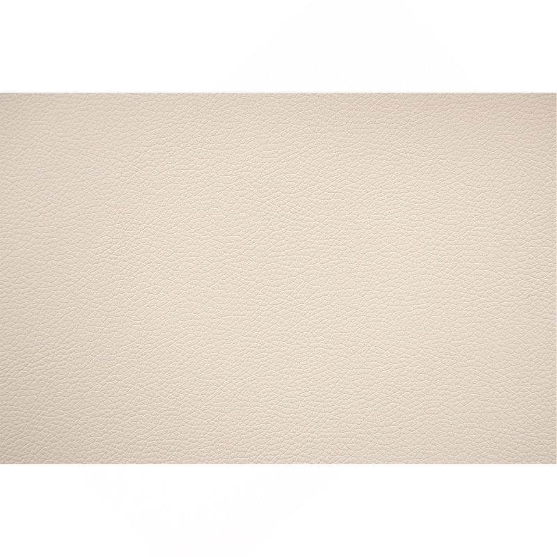Superbe meuble de chambre capitonné moderne blanc cassé / beige en similicuir 1pc, Beige / Blanc cassé, Grand lit