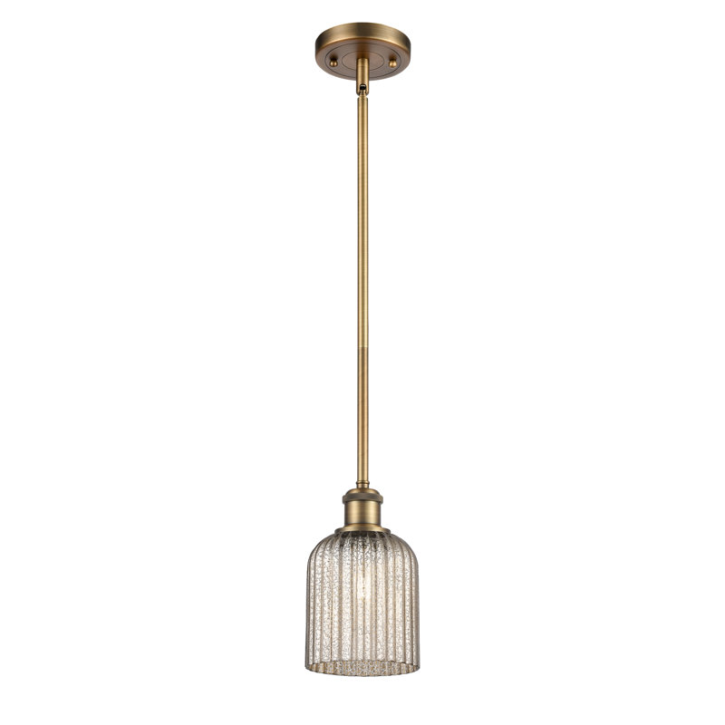 Luminaire suspendu 5 lumières Ballston Addeline, Laiton brossé, Mercure