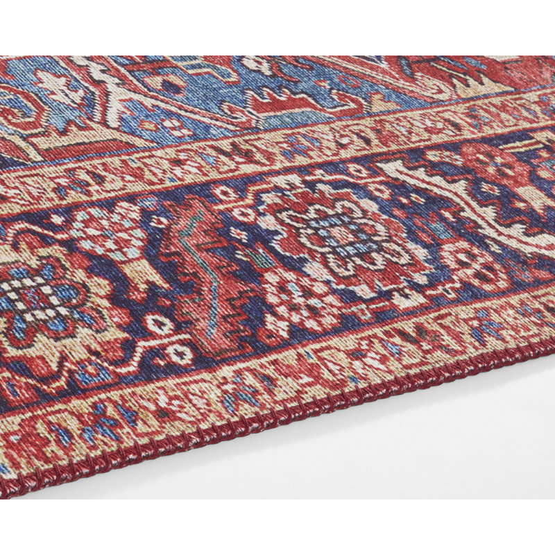 Amata Tufted Red Rug, Runner 80 x 200cm