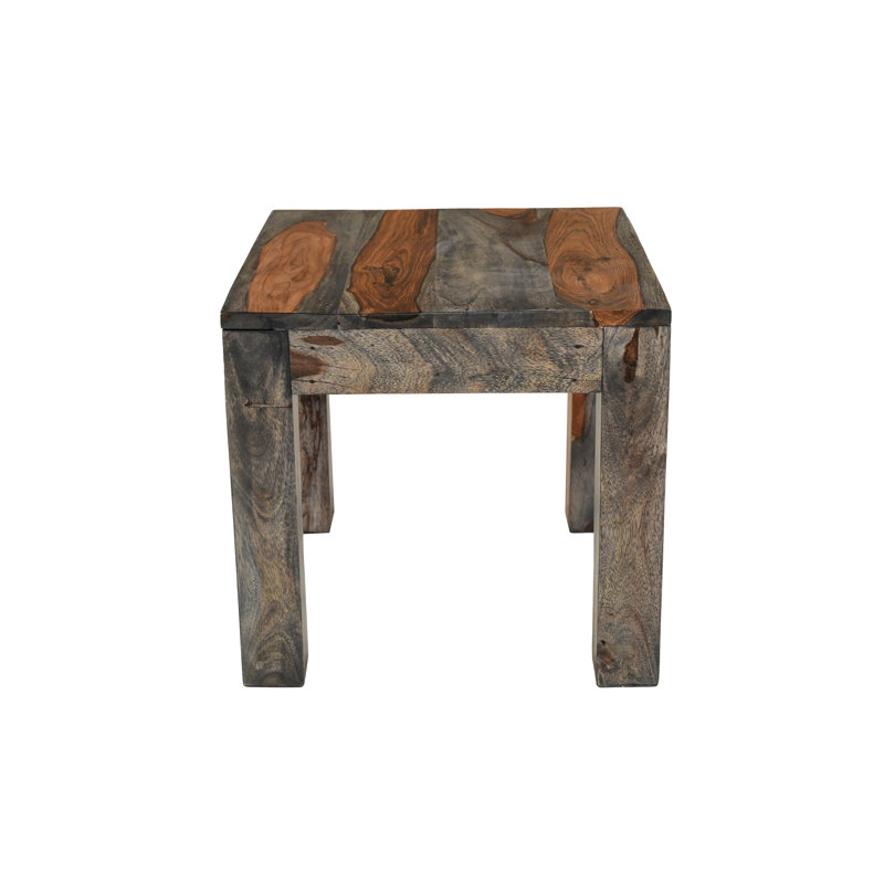 Goa Cube Solid Wood End Table