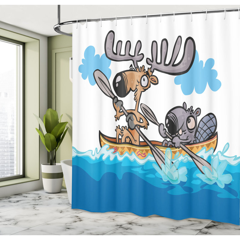 Rideau de douche simple Janna, H 75 po x l 69 po