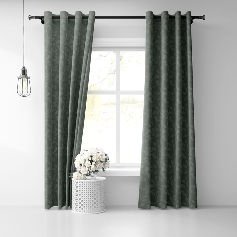 Paire de rideaux semi-transparents avec œillets, l 50 po x L 72 po