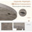 47" Round Farmhouse Dining Table – Kitchen Table For 4(Only Table,No Chair)-1606300414
