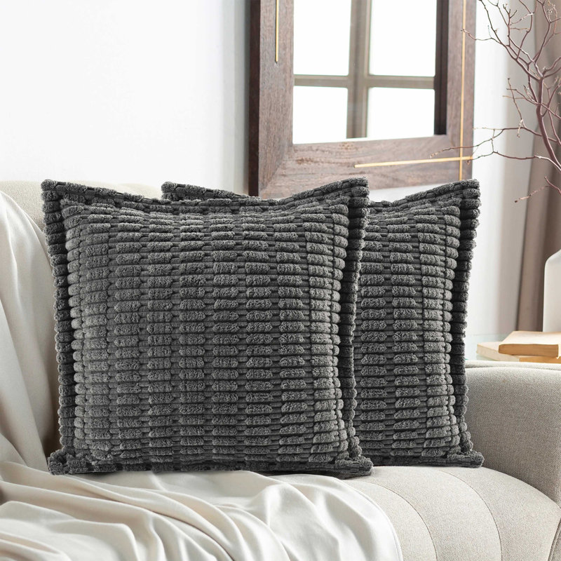 Coussin réversible, Gris anthracite