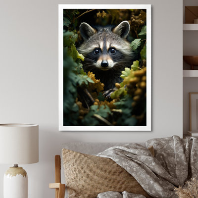 Curious Raccoon Collage VI - impression
