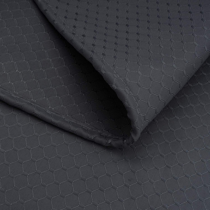 Rideau de douche Waffle Weave Polyester, Black