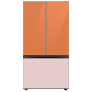 Bespoke 4-Door French Door Refrigerator (23 cu. ft.) – with Family Hub™  Panel in White Glass – (with Customizable Door Panel Colors) in White Glass  Refrigerators - BNDL-1646081110189