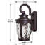 Lanterne murale d'extérieur H 16,25 po Urbanek