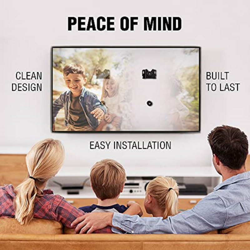 Support mural en acier fixe ELG avec système de fixation rapide VESA universel pour téléviseurs de 14 à 75 pouces