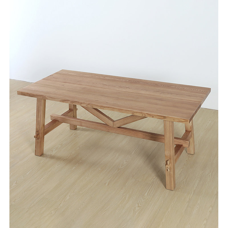 Solid Wood Nordic Simple Rectangular Dining Table, 29.53" H x 78.74" L x 35.43" W