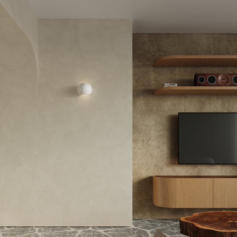 Ceramic Flush Mounted Sconce