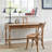 Wood Desk, Writing Desk With Drawer And Turned Legs-21419925