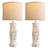 27.25” Rustic Farmhouse Table Lamps Set Of 2 – Vintage Bedside Lamps With Night Light And USB A And C Ports, Retro Lamps For Bedroom, Living Room, Entryway, Cozy Corner (Bulbs Included)-39749861