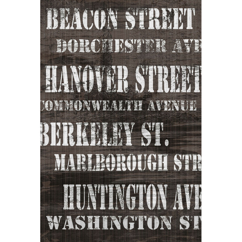 Rues de Boston II, H 12 po x l 8 po