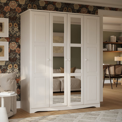Armoire-penderie 100% bois massif Arieyana