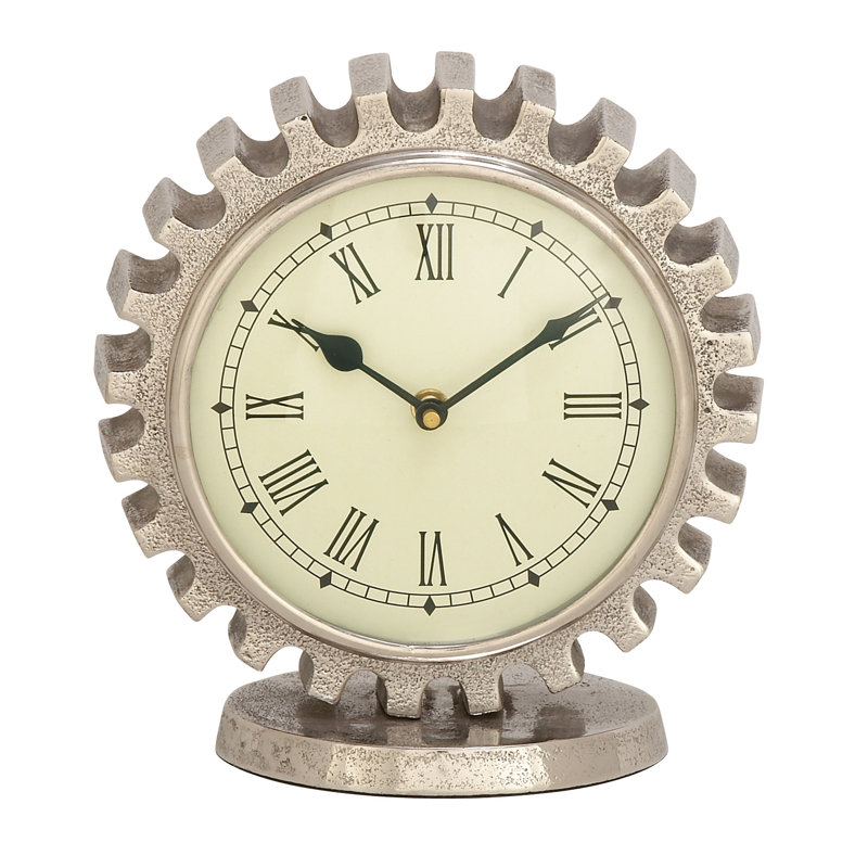 Horloge de plateau de table en aluminium