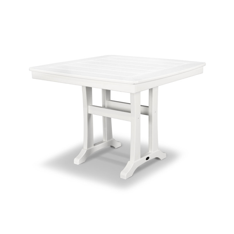 Nautical Trestle 37" Dining Table, White