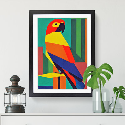 Parrot Abstract Vol.2 1 Piece Single Picture Frame Wall Art