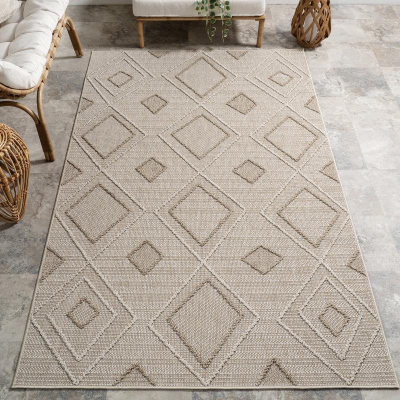 Tapis intérieur / extérieur Maline, Rectangle de 5 pi x 8 pi
