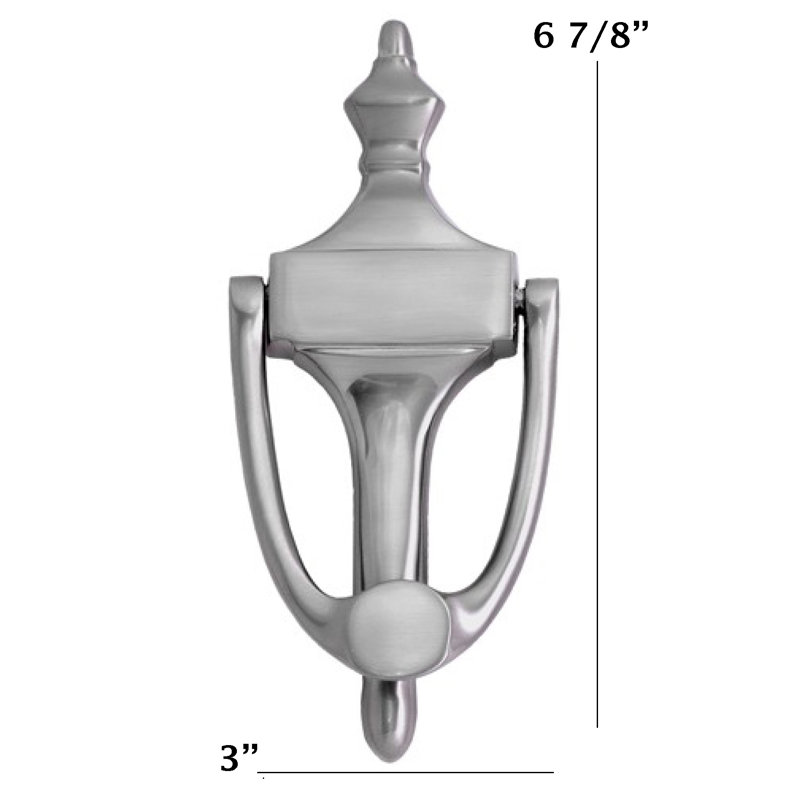 Brass Door Knocker, Satin Nickel