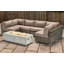 Ensemble de conversation modulaire 7 pièces avec foyer et coussins Sunbrella Lsi-2116336349