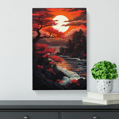 Japanese Sunset Symbolism - Print