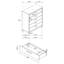 Commode 5 tiroirs Hrian
