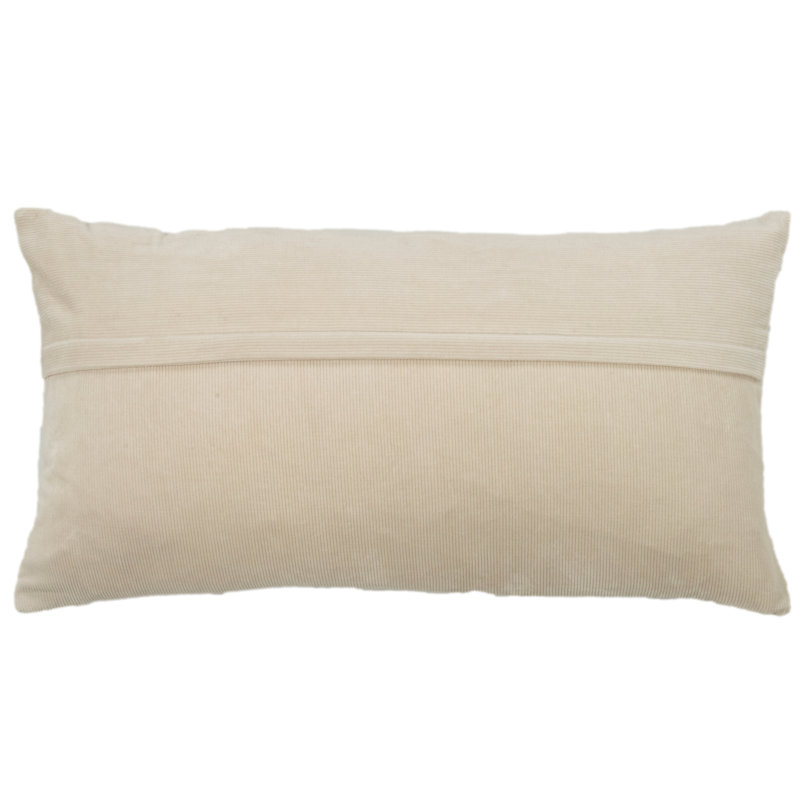 Coussin en coton Brockett, Beige