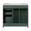 Ensemble de meuble-lavabo 36 po avec lavabo en céramique, armoire de rangement à cadre en bois, ensemble de meuble-lavabo autoportant avec 3 tiroirs et portes à fermeture douce