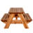 Rectangular Cedar Outdoor Picnic Table