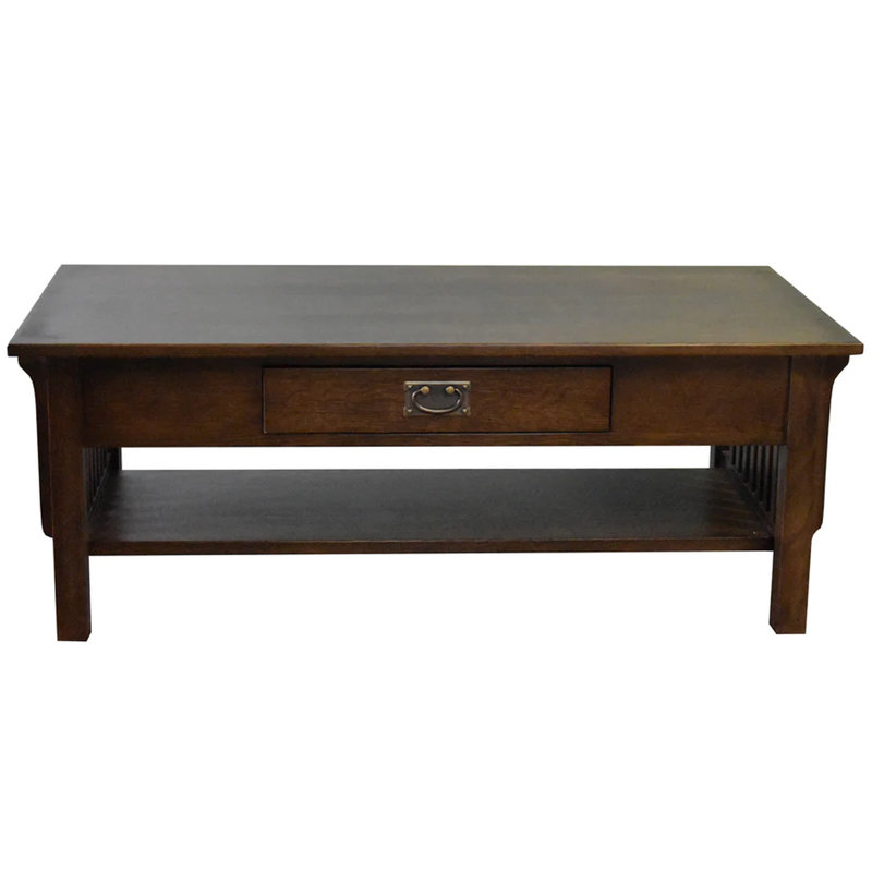 Albano Solid Wood Coffee Table, Cherry Wood